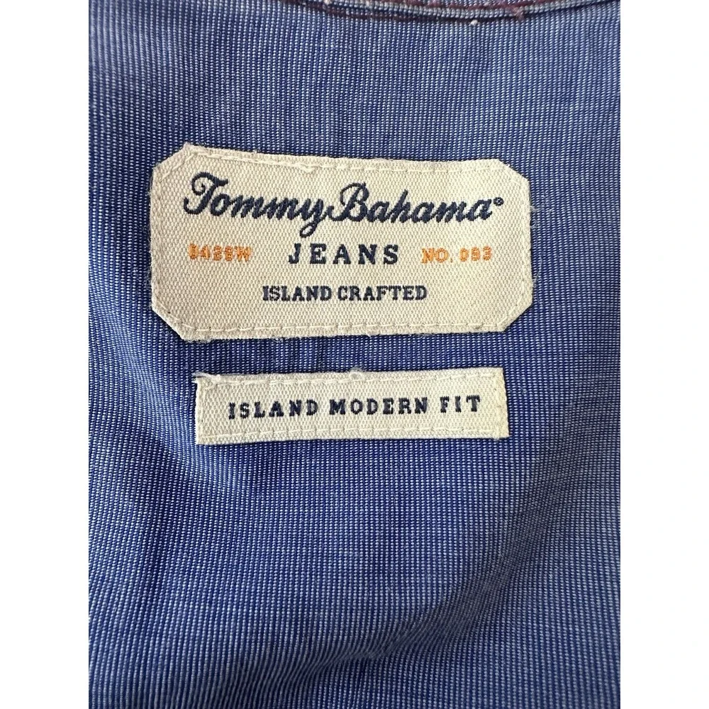 Tommy Bahama Island Modern Fit Shirt Mens‎ XL Button Up Plaid Long Sleeve Career